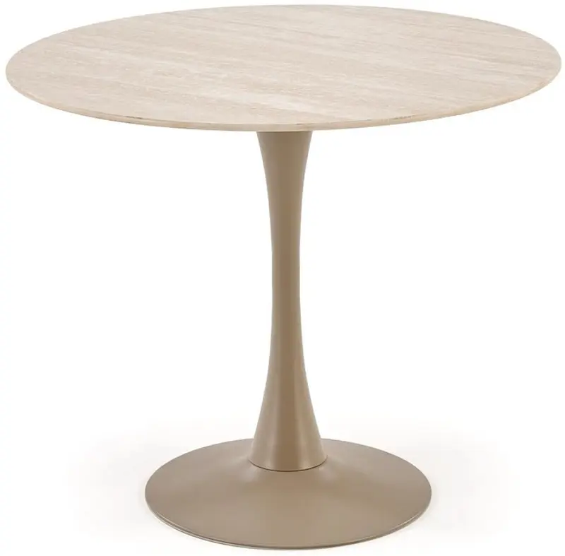 Masa Halmar Tolio Round (Travertine/Cashmere) - 3