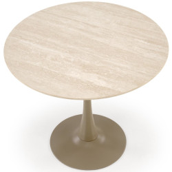 Masa Halmar Tolio Round (Travertine/Cashmere) Thumb