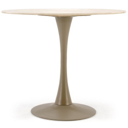 Masa Halmar Tolio Round (Travertine/Cashmere) Thumb