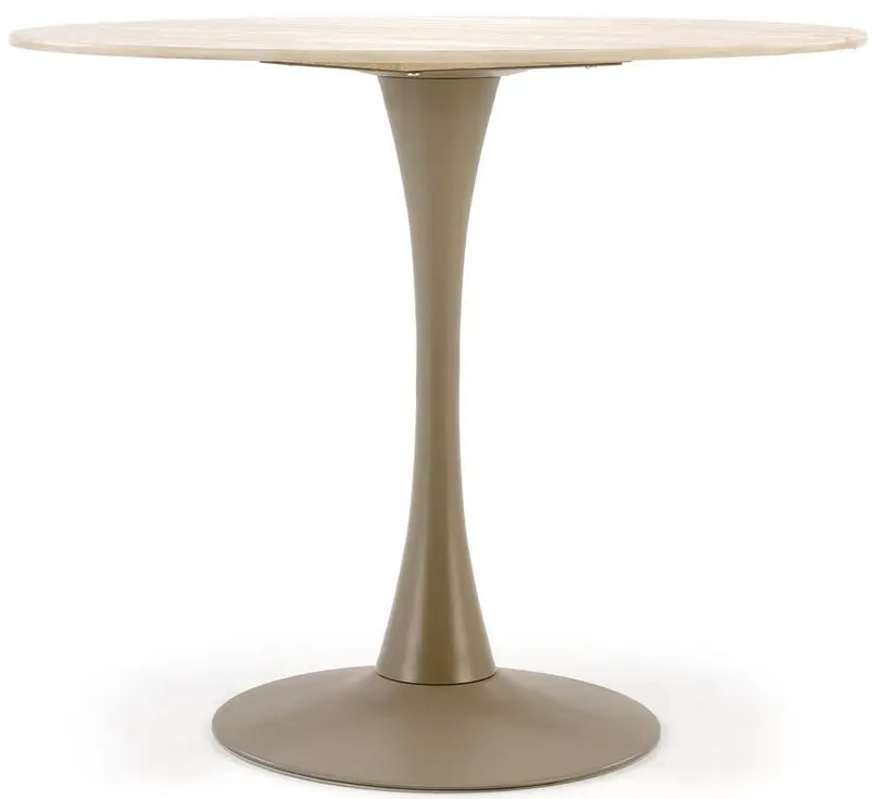 Masa Halmar Tolio Round (Travertine/Cashmere) - 5