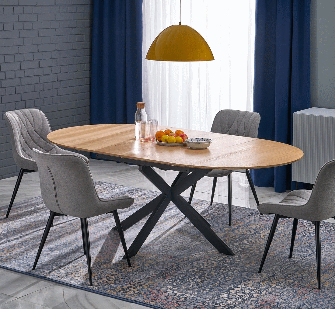 Masa extensibila Halmar Acord 160/200 (Natural/Black)