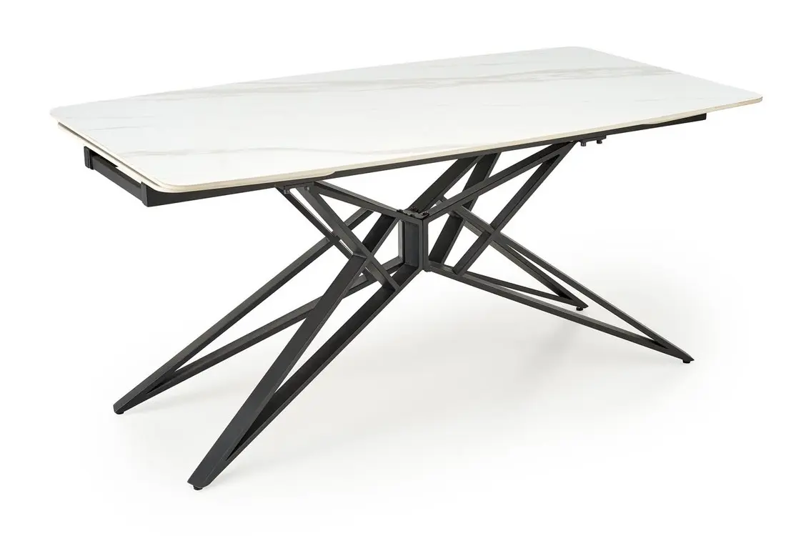 Masa extensibila Halmar Alfredo 160/240 (White Marble/Black)