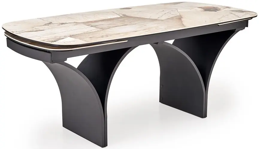 Стол раскладной Halmar Alter (Beige Marble/Black) - 3