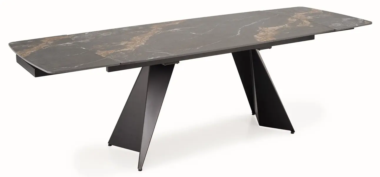 Стол раскладной Halmar Armani 165/241 (Black Marble)