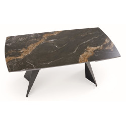 Стол раскладной Halmar Armani 165/241 (Black Marble) Thumb