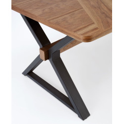 Masa extensibila Halmar Baron 200/350 (Walnut/Black) Thumb