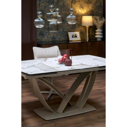 Стол раскладной Halmar Benjamin (Beige Marble/Cashmere) Thumb