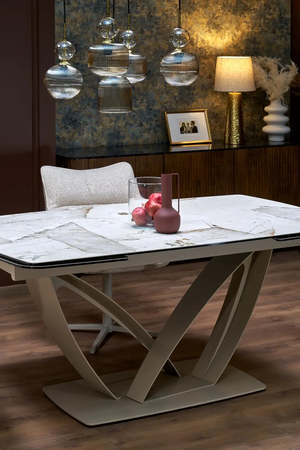 Стол раскладной Halmar Benjamin (Beige Marble/Cashmere) - 8