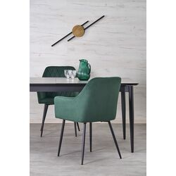 Masa extensibila Halmar Charles 180/260 (Grey Marble/Black) Thumb