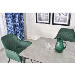 Masa extensibila Halmar Charles 180/260 (Grey Marble/Black) Thumb