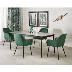 Masa extensibila Halmar Charles 180/260 (Grey Marble/Black)