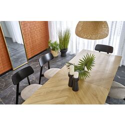 Masa extensibila Halmar Edmondo 160/240x75 (Natural Oak/Black) Thumb