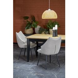 Masa extensibila Halmar Edmondo 160/240x75 (Natural Oak/Black) Thumb