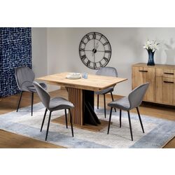 Стол раскладной Halmar Fabiano 130/175x85cm (Artisan Oak/Black) Thumb