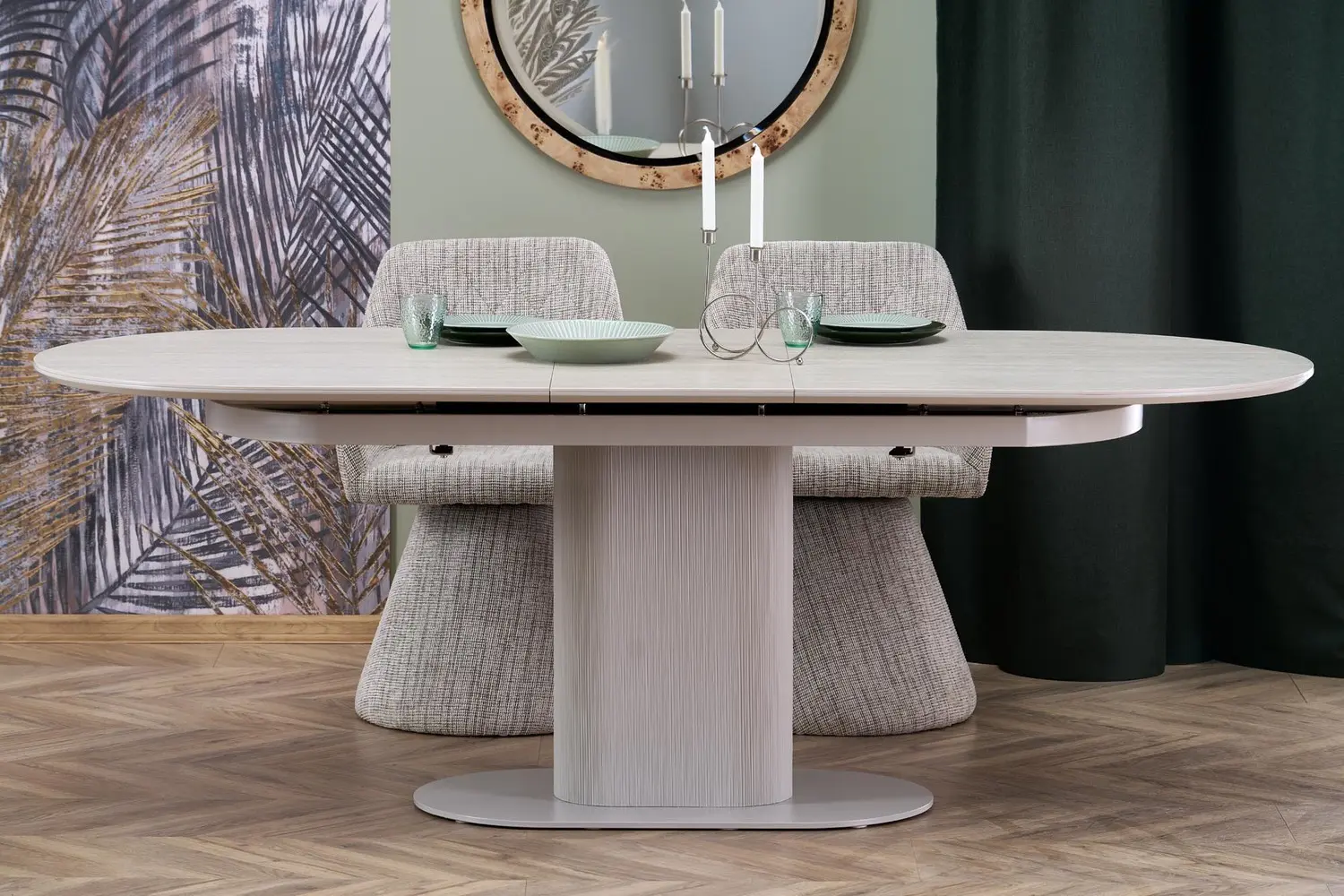 Стол раскладной Halmar Falone (Travertine/Cashmere)