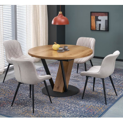 Masa extensibila Halmar Fanis 120/160 (Natural/Black) Thumb