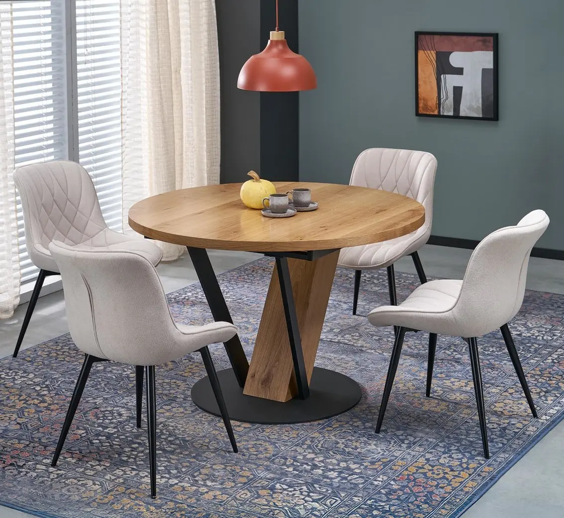 Masa extensibila Halmar Fanis 120/160 (Natural/Black)