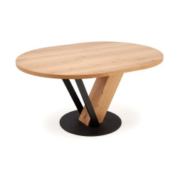 Masa extensibila Halmar Fanis 120/160 (Natural/Black) Thumb