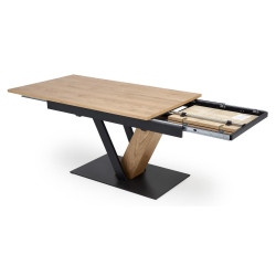 Masa extensibila Halmar Fanis 160/220 (Natural/Black) Thumb