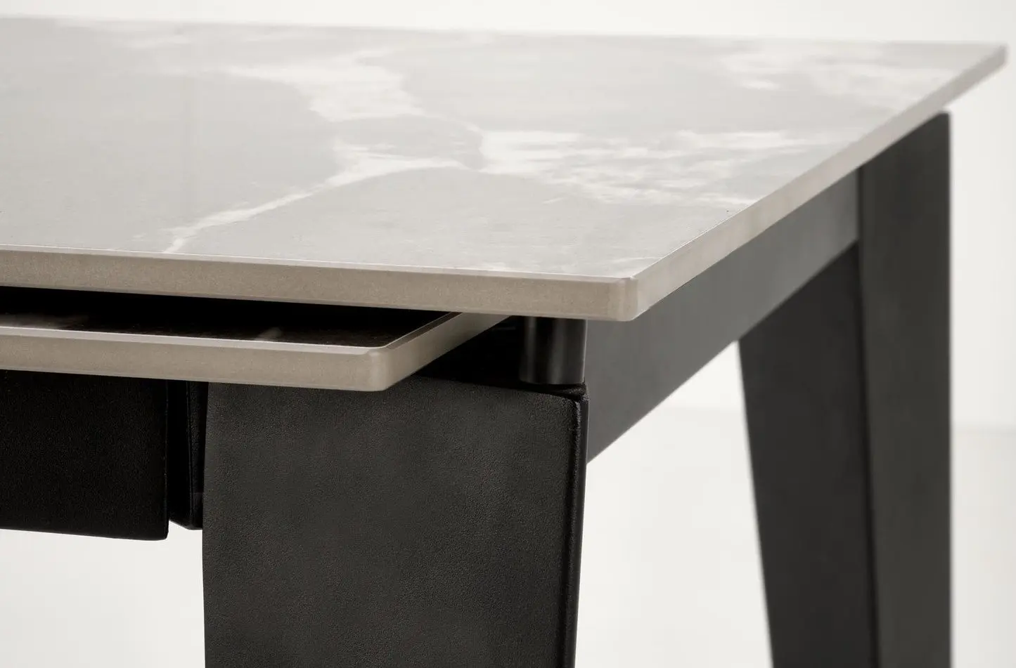 Masa extensibila Halmar Felix 141/201 (Grey Marble/Black)