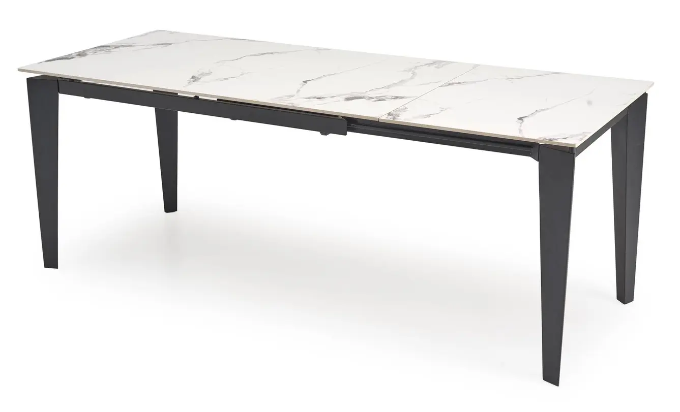 Masa extensibila Halmar Felix 141/201 (White Marble/Black)