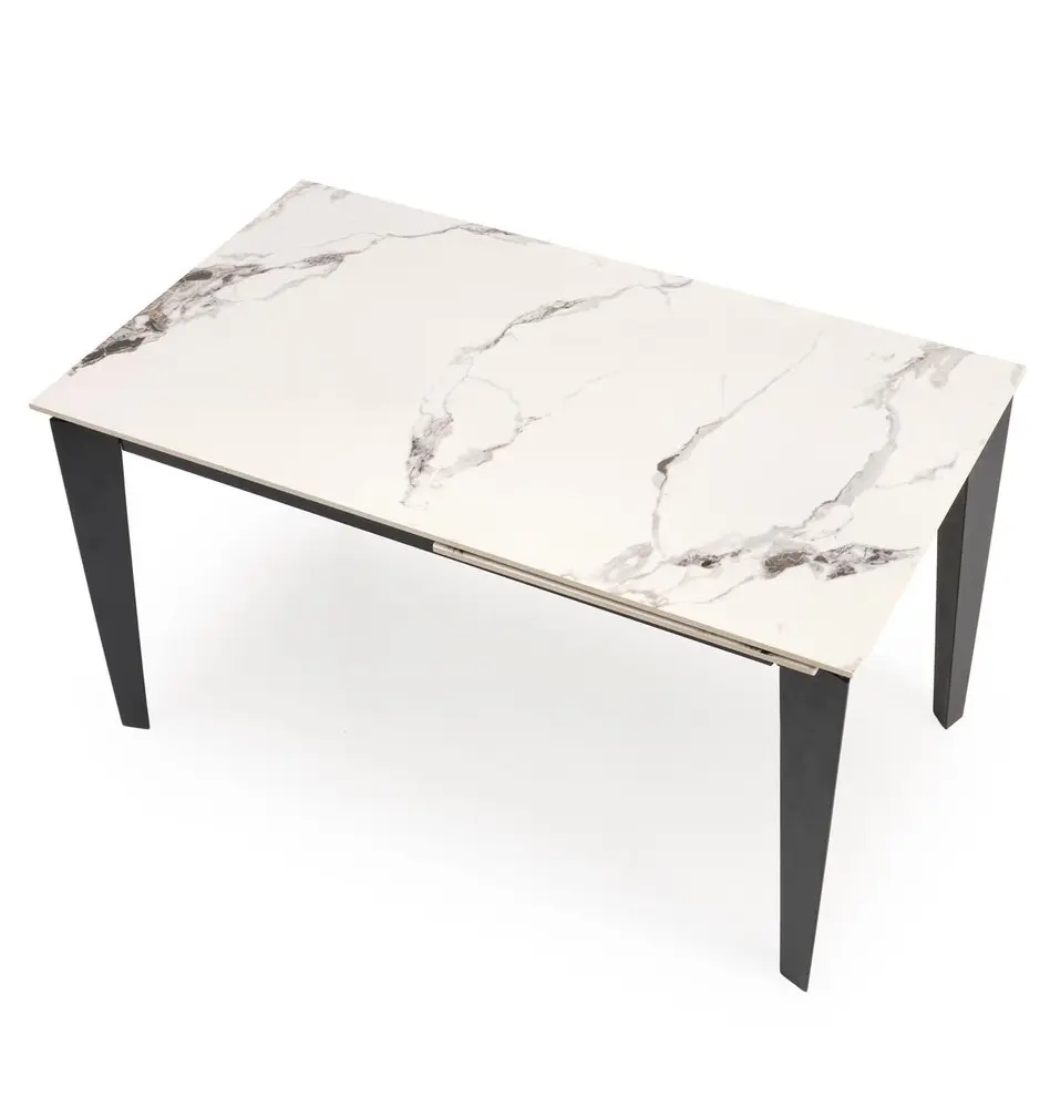Masa extensibila Halmar Felix 141/201 (White Marble/Black)