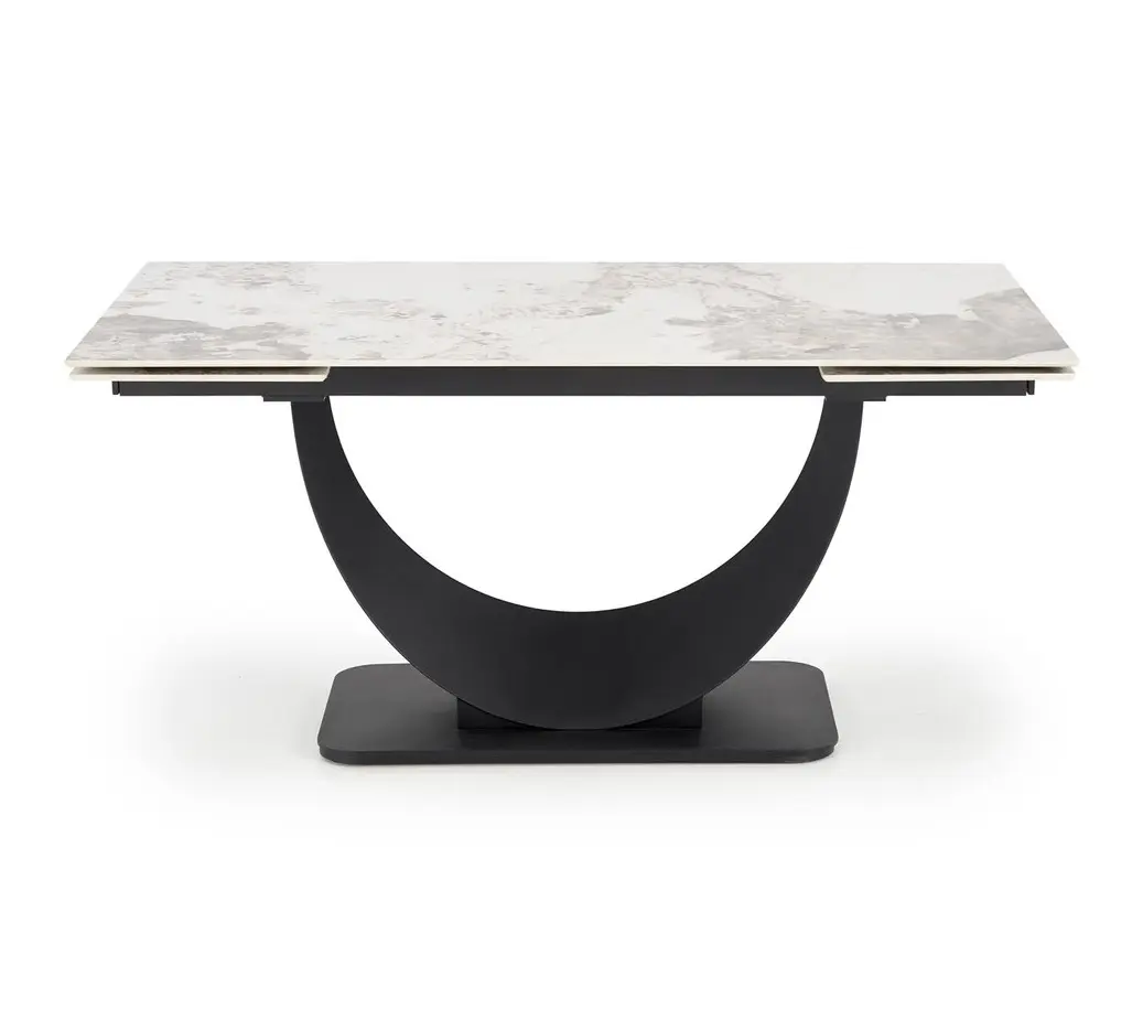 Masa extensibila Halmar Fernando 160/240 (White Marble/Black)