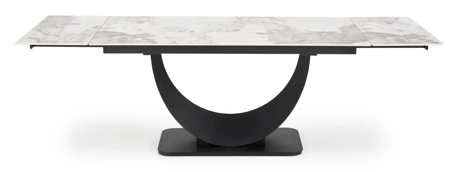 Masa extensibila Halmar Fernando 160/240 (White Marble/Black)