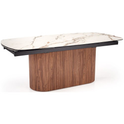 Стол раскладной Halmar Flavor (Beige Marble/Walnut) Thumb