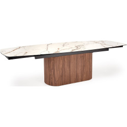 Стол раскладной Halmar Flavor (Beige Marble/Walnut) Thumb