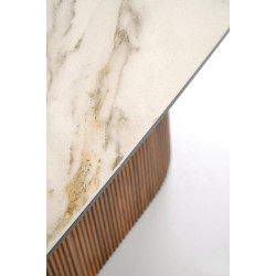 Стол раскладной Halmar Flavor (Beige Marble/Walnut) Thumb