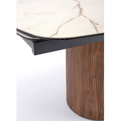 Стол раскладной Halmar Flavor (Beige Marble/Walnut) Thumb
