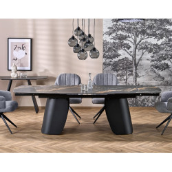 Masa extensibila Halmar Forum 180/260 (Black Marble)