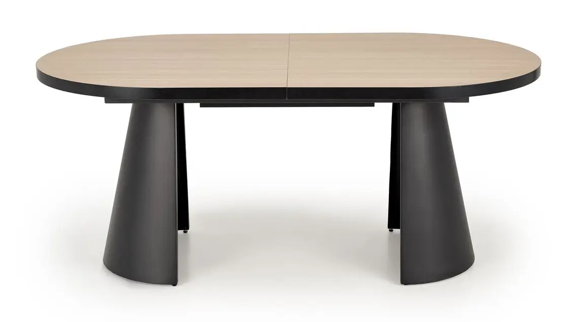 Стол раскладной Halmar Giacomo 180/240 (Natural/Black)