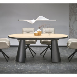 Masa extensibila Halmar Giacomo 180/240 (Natural/Black)