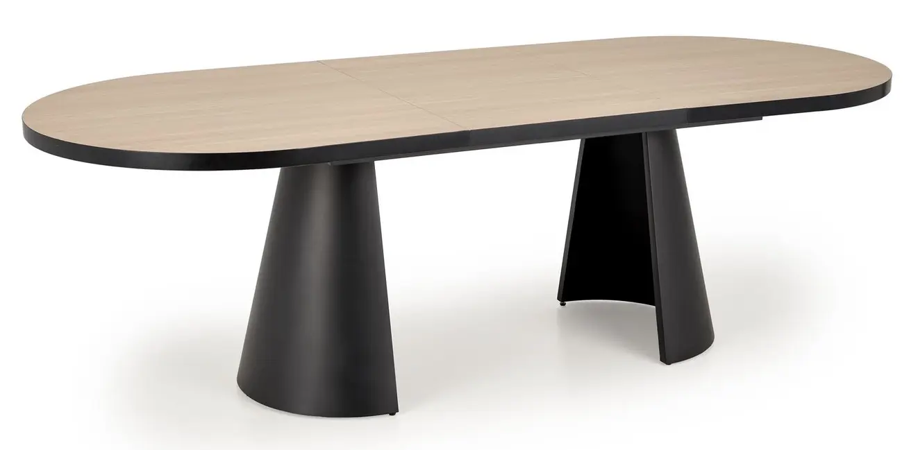 Стол раскладной Halmar Giacomo 180/240 (Natural/Black)