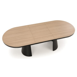 Стол раскладной Halmar Giacomo 180/240 (Natural/Black) Thumb