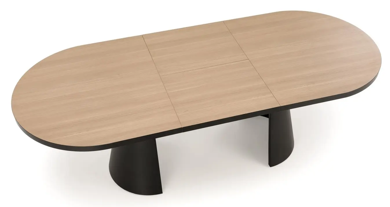 Стол раскладной Halmar Giacomo 180/240 (Natural/Black)