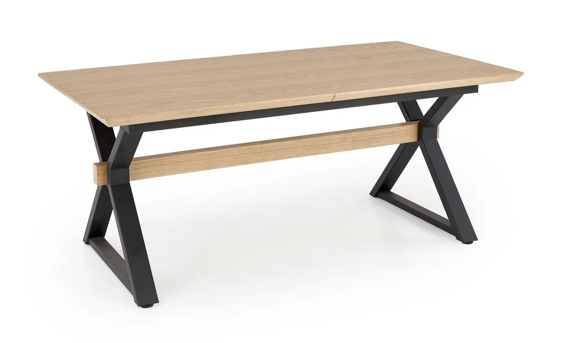 Стол раскладной Halmar Henry 180/300 (Natural/Black)