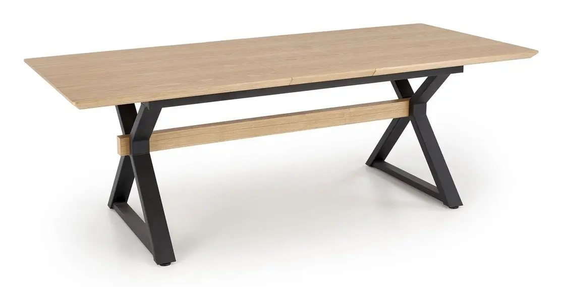 Стол раскладной Halmar Henry 180/300 (Natural/Black)