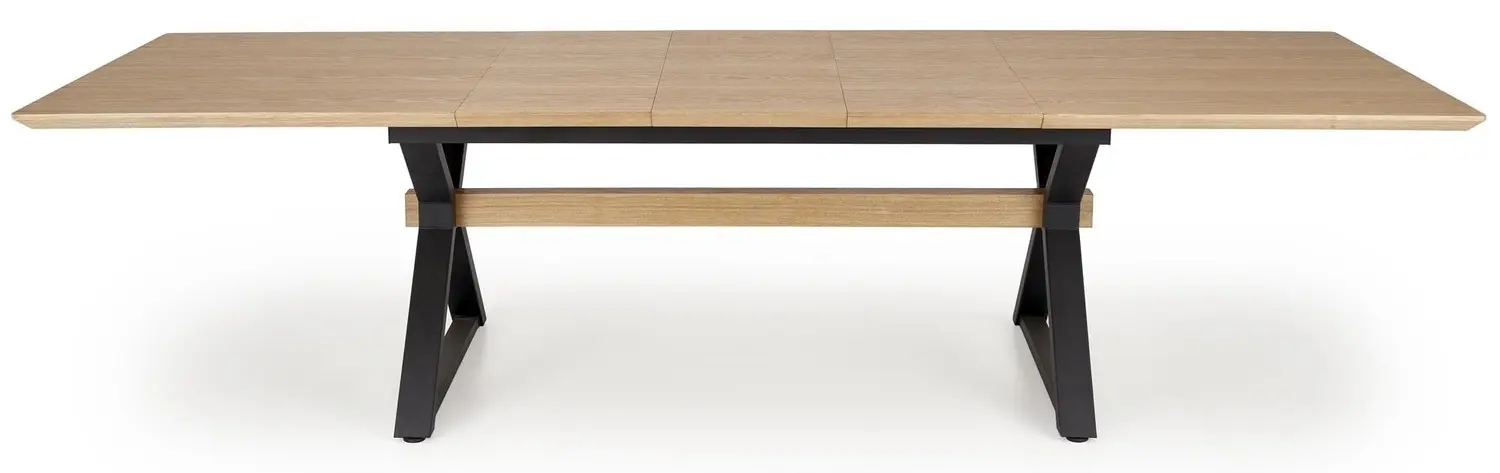 Стол раскладной Halmar Henry 180/300 (Natural/Black)