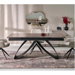 Masa extensibila Halmar Hilario 180/260 (Walnut/Black)