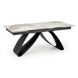 Masa extensibila Halmar Hilario 180/260 (White Marble/Black) Thumb
