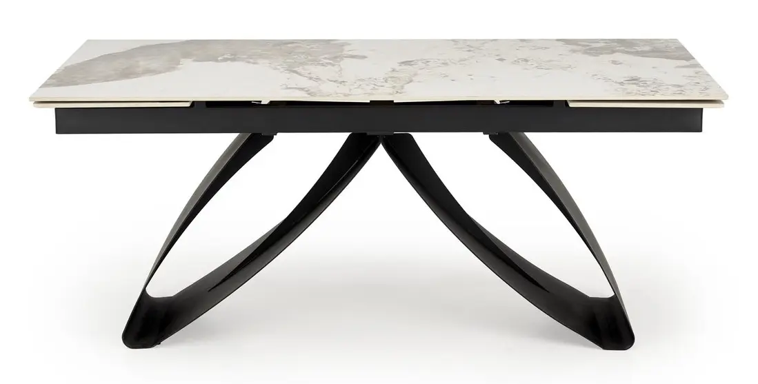 Masa extensibila Halmar Hilario 180/260 (White Marble/Black)