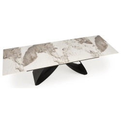 Masa extensibila Halmar Hilario 180/260 (White Marble/Black) Thumb