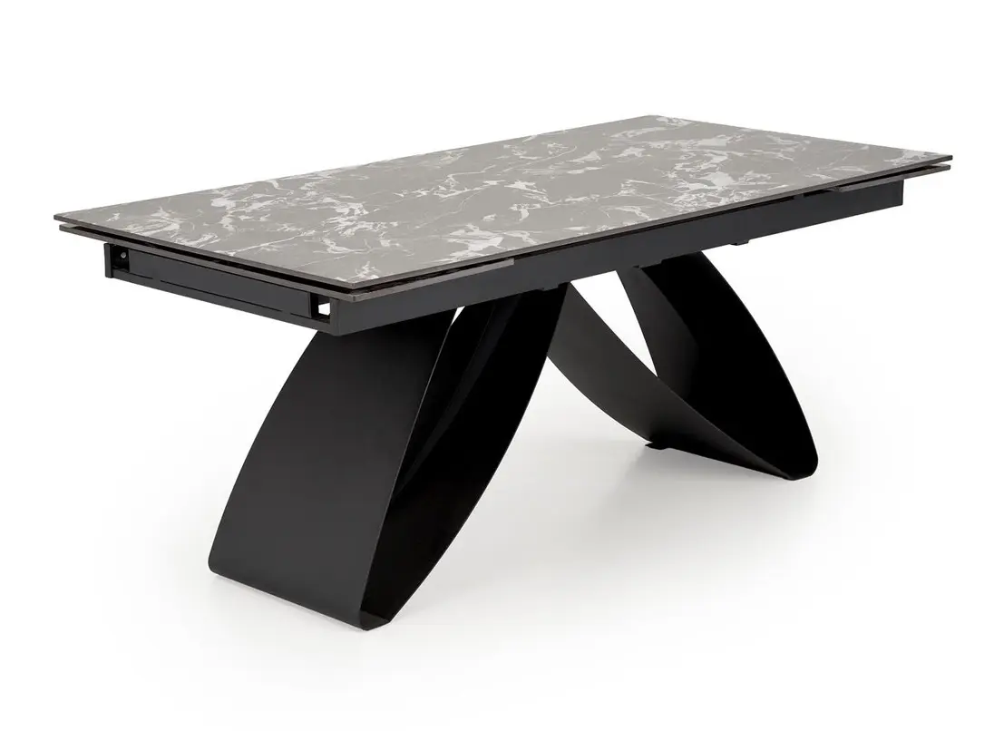 Masa extensibila Halmar Hilario (Black Marble)