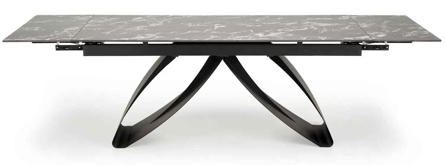 Masa extensibila Halmar Hilario (Black Marble)