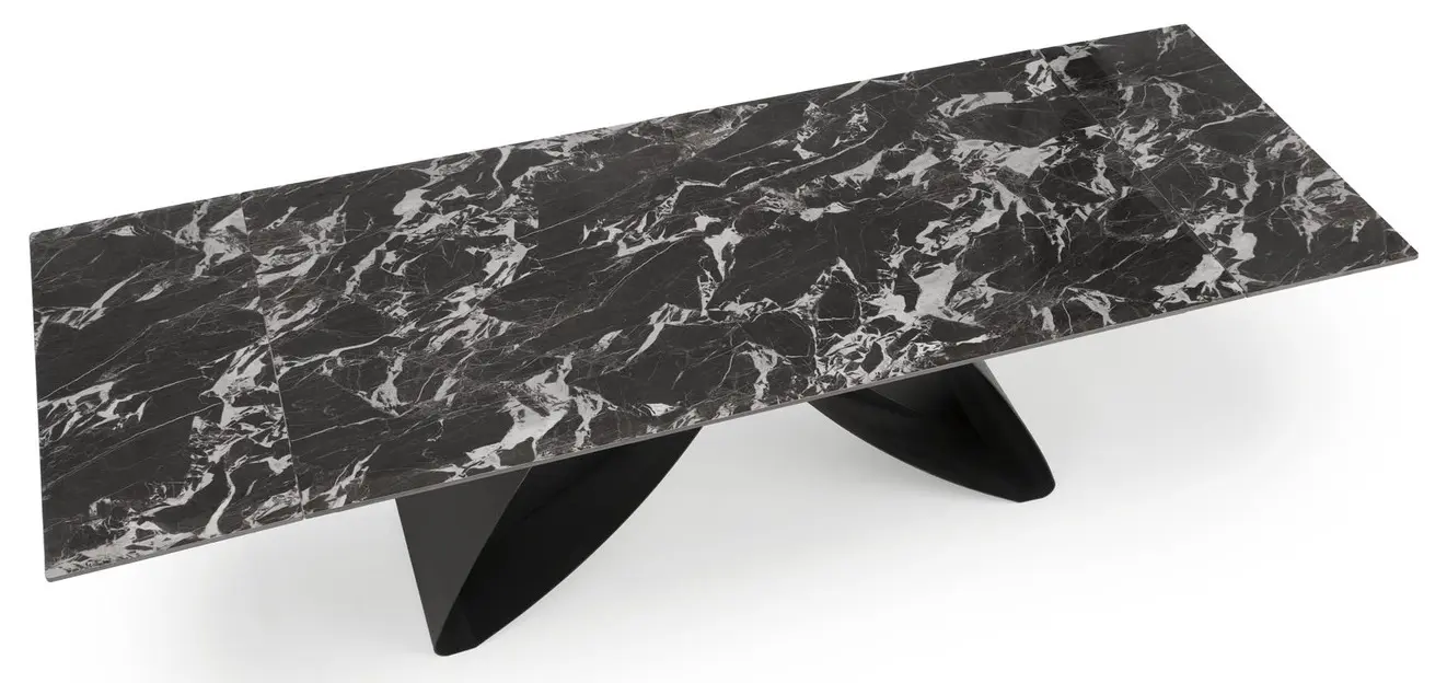 Masa extensibila Halmar Hilario (Black Marble)