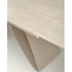Стол раскладной Halmar Hilario (Light Travertine/Cashmere) Thumb