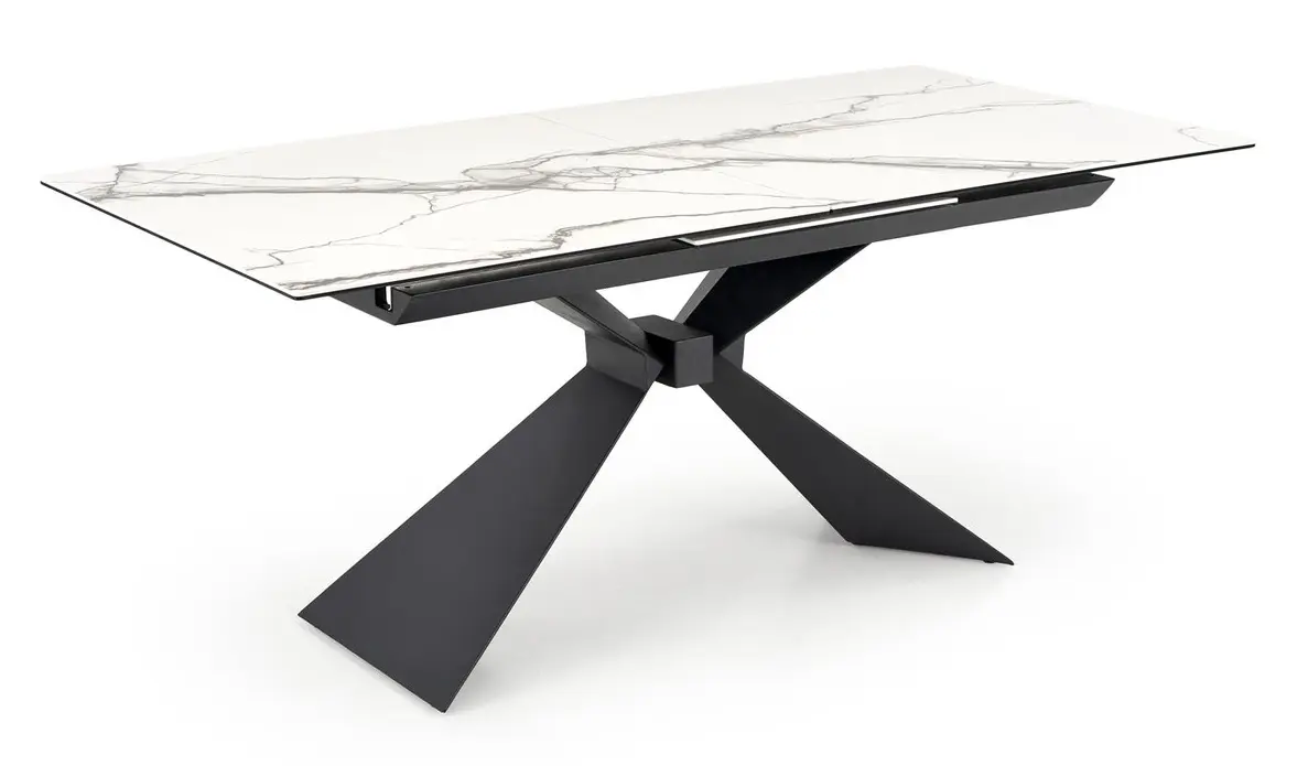Masa extensibila Halmar Luciano 180/230 (White Marble/Black)